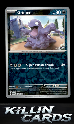 Reverse Holofoil Grimer 126/198 Pokemon Common SV01: Scarlet & Violet Base Set C