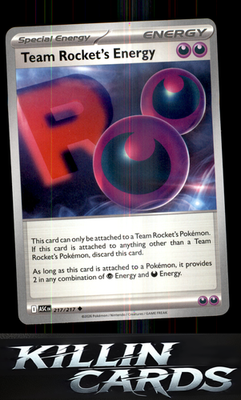 Team Rocket's Energy 217/217 Pokemon Uncommon ME: Ascended Heroes Card NM