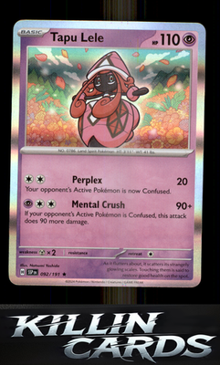 Tapu Lele 092/191 Pokemon Rare SV08: Surging Sparks Card NM
