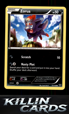 Zorua 72/146 Pokemon Common XY Base Set Card LP