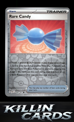 Reverse Holofoil Rare Candy 089/091 Pokemon Common SV: Paldean Fates Card NM