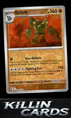 Reverse Holofoil Golurk 088/162 Pokemon Uncommon SV05: Temporal Forces Card NM
