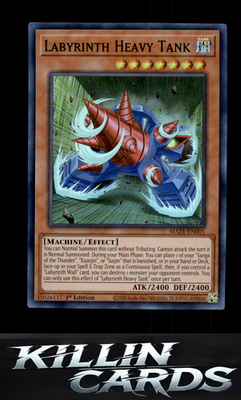 Labyrinth Heavy Tank MAZE-EN001 YuGiOh Super Rare Maze of Memories Card NM