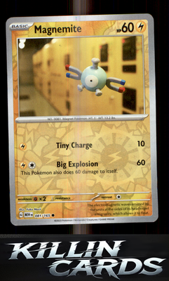 Reverse Holofoil Magnemite 081/165 Pokemon Common SV: Scarlet & Violet 151 Card