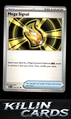 Mega Signal 193/217 Pokemon Common ME: Ascended Heroes Card NM