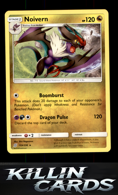 Noivern 159/236 Pokemon Rare SM - Unified Minds Card NM