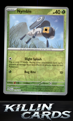 Reverse Holofoil Nymble - 019/193 019/193 Pokemon Common SV02: Paldea Evolved Ca