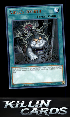 1st Edition Viper's Rebirth ANGU-EN053 YuGiOh Rare Ancient Guardians Card NM