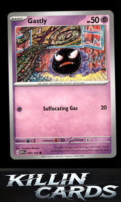 Gastly 092/165 Pokemon Common SV: Scarlet & Violet 151 Card NM