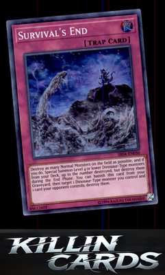 Survival's End SR04-EN030 YuGiOh Super Rare Structure Deck: Dinosmasher's Fury C
