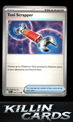 Tool Scrapper 212/217 Pokemon Common ME: Ascended Heroes Card NM