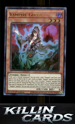 1st Edition Vampire Ghost BACH-EN015 YuGiOh Ultra Rare Battle of Chaos Card NM
