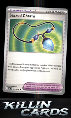 Sacred Charm - 093/094 093/094 Pokemon Uncommon ME02: Phantasmal Flames Card NM