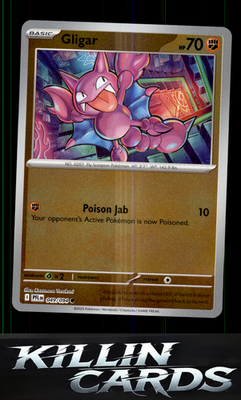 Reverse Holofoil Gligar 049/094 Pokemon Common ME02: Phantasmal Flames Card NM