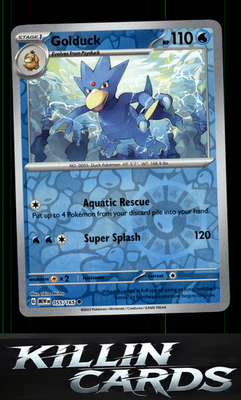 Reverse Holofoil Golduck 055/165 Pokemon Uncommon SV: Scarlet & Violet 151 Card