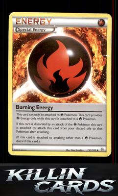 Burning Energy 151/162 Pokemon Uncommon XY - BREAKthrough Card NM