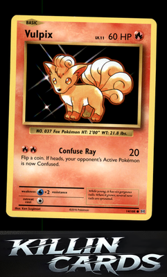 Vulpix 14/108 Pokemon Common XY - Evolutions Card LP