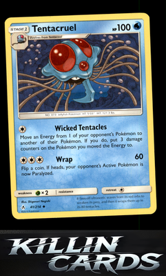 Tentacruel 41/214 Pokemon Uncommon SM - Unbroken Bonds Card NM