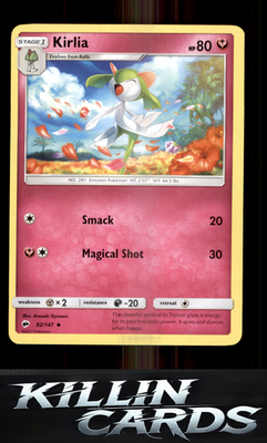 Kirlia 92/147 Pokemon Uncommon SM - Burning Shadows Card NM