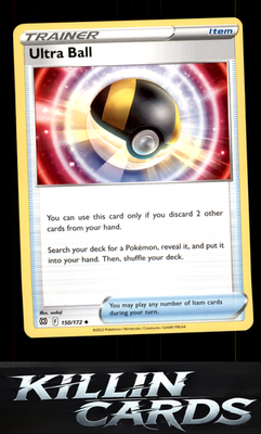 Ultra Ball 150/172 Pokemon Uncommon SWSH09: Brilliant Stars Card NM