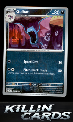 Reverse Holofoil Golbat 028/064 Pokemon Common SV: Shrouded Fable Card NM