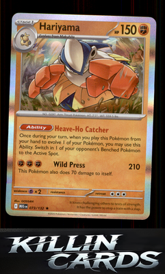 Hariyama 073/132 Pokemon Rare ME01: Mega Evolution Card NM