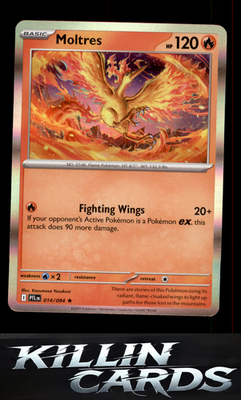 Moltres 014/094 Pokemon Rare ME02: Phantasmal Flames Card NM