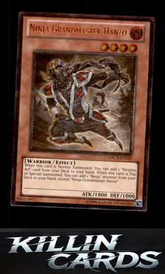 Ninja Grandmaster Hanzo (UTR) ORCS-EN029 YuGiOh Ultimate Rare Order of Chaos Car