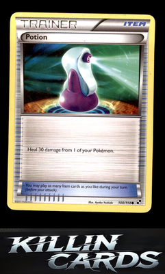 Potion 100/114 Pokemon Common Black and White Card LP