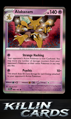 Alakazam 082/167 Pokemon Rare SV06: Twilight Masquerade Card NM