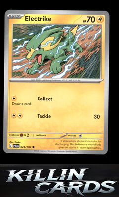 Electrike 023/084 Pokemon Common ME05: Pitch Black Card NM