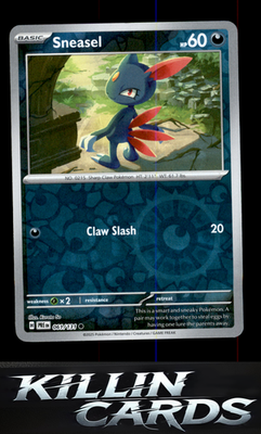 Reverse Holofoil Sneasel 061/131 Pokemon Common SV: Prismatic Evolutions Card NM