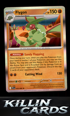 Flygon - 053/094 053/094 Pokemon Rare ME02: Phantasmal Flames Card NM