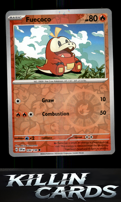 Reverse Holofoil Fuecoco 036/198 Pokemon Common SV01: Scarlet & Violet Base Set