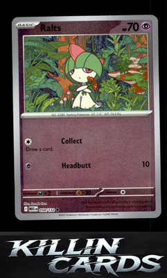 Reverse Holofoil Ralts 058/132 Pokemon Common ME01: Mega Evolution Card NM