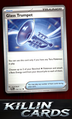 Glass Trumpet 110/131 Pokemon Uncommon SV: Prismatic Evolutions Card NM