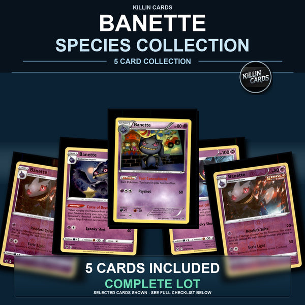 Pokemon TCG Banette Species Collection 5 Different Cards