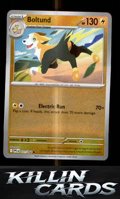 Reverse Holofoil Boltund 031/094 Pokemon Common ME02: Phantasmal Flames Card NM