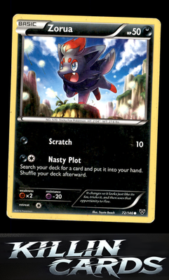 Zorua 72/146 Pokemon Common XY Base Set Card LP