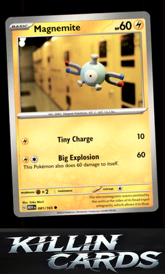 Magnemite 081/165 Pokemon Common SV: Scarlet & Violet 151 Card NM