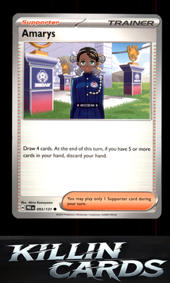 Amarys - 093/131 093/131 Pokemon Common SV: Prismatic Evolutions Card NM