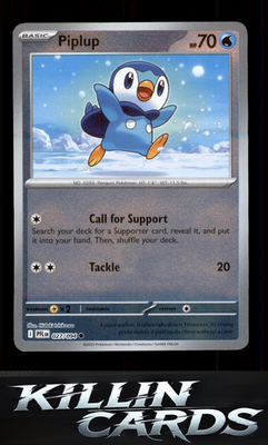 Reverse Holofoil Piplup - 027/094 027/094 Pokemon Common ME02: Phantasmal Flames