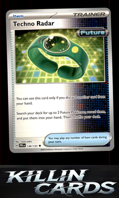 Techno Radar 130/131 Pokemon Uncommon SV: Prismatic Evolutions Card NM