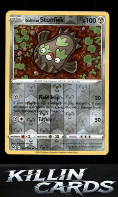 Reverse Holofoil Galarian Stunfisk 127/196 Pokemon Uncommon SWSH11: Lost Origin
