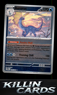 Reverse Holofoil Aurorus - 024/088 024/088 Pokemon Rare ME03: Perfect Order Card