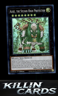 Alsei, the Sylvan High Protector MAZE-EN052 YuGiOh Super Rare Maze of Memories C