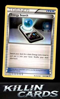 Energy Search 128/149 Pokemon Common Boundaries Crossed Card NM