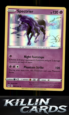 Spectrier 081/196 Pokemon Holo Rare SWSH11: Lost Origin Card NM