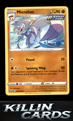 Mienshao 077/163 Pokemon Rare SWSH05: Battle Styles Card NM