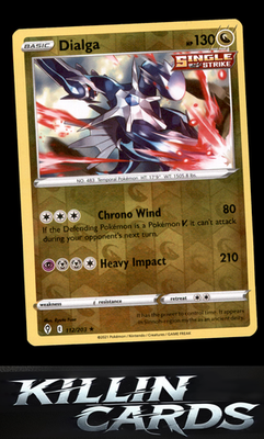 Reverse Holofoil Dialga 112/203 Pokemon Holo Rare SWSH07: Evolving Skies Card NM